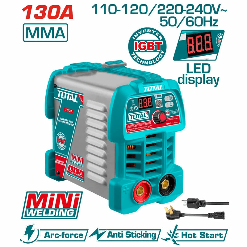 Máquina De Soldar Inverter Calidad Light Duty 30% Ciclo De Trabajo. 130A. 110-120/220-240V Soldadura