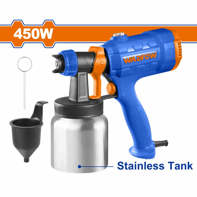 Pistola Spray Rociadora Para Pintar 450W 800 Ml. 0,1-0,2 Bar 110-120 V~50/60 Hz De Aire