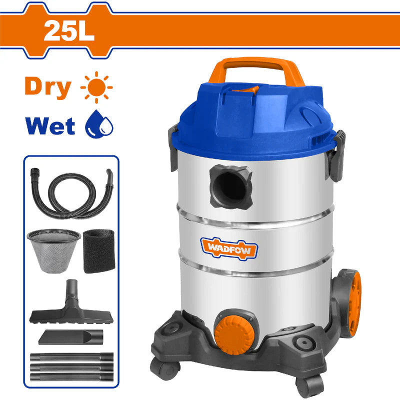 Aspiradora De Limpieza 25L 2 En 1. 110V-120V~60Hz. 1100W. Limpieza Húmeda Y Seca.