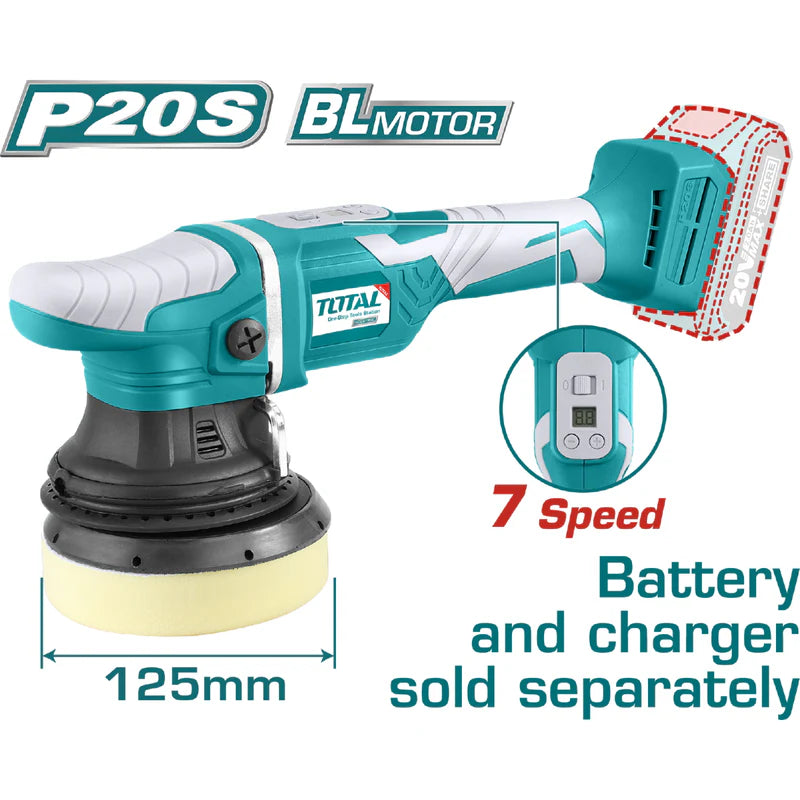 Pulidora Angular Lithium-Ion De 125 Mm. 20 V. Inalámbrica No Incluye Batería Ni Cargador.
