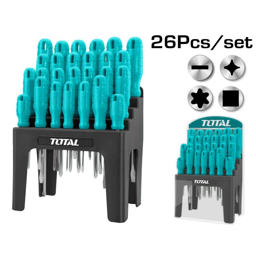 Juego de destornilladores de 26 Pcs. CR-V. (N1)