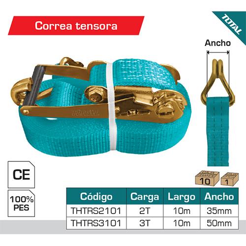 Correas de amarre de ratchet 50Mm X 10 metros de largo