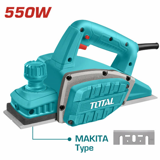 Cepillo Eléctrico De Madera 550W 16000Rpm 3-1/4" X 3/64" 110-120V ~ 50/60Hz