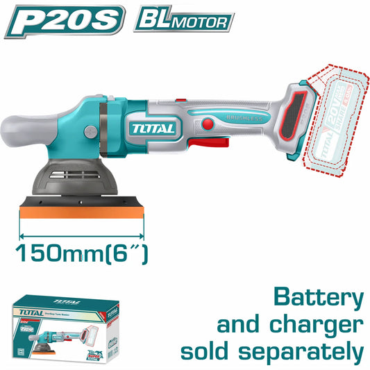 Pulidora De Carro De 150 Mm 20V. Inalámbrica. 2000 – 4500Rpm. No Incluye Batería Ni Cargador.