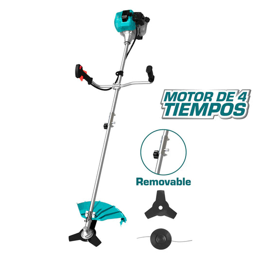 Desmalezadora Grande. Motor 4 Tiempos Enfriado Por Aire A Gasolina 0.7KW (1.1HP) 31Cc. Desbrozadora.