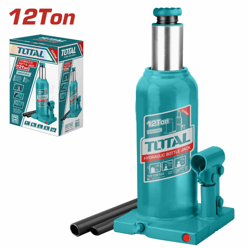 Gato Hidráulico De Botella 12Ton. Con Válvula De Seguridad.