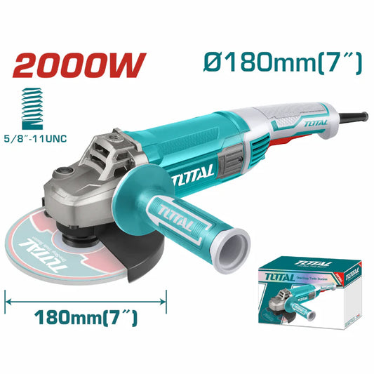 Esmeril Angular De 7" Total 110V-120V~50/60Hz 2000W. 5/8"-11 UNC, 8450/Min.