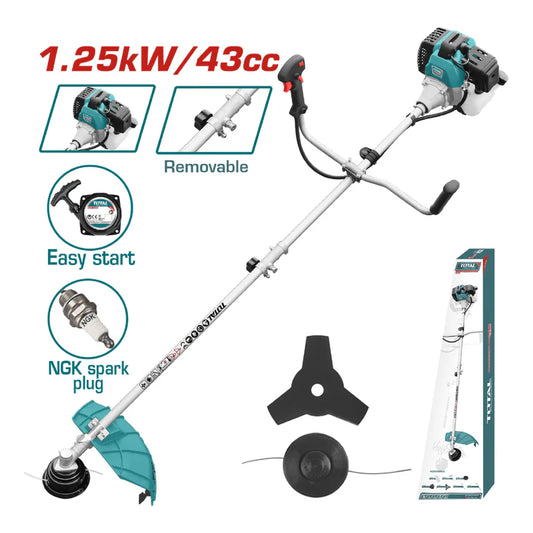 Desmalezadora Grande. Motor 2 Tiempos Enfriado Por Aire A Gasolina 1.27KW (2HP) 42.7Cc. Desbrozadora.