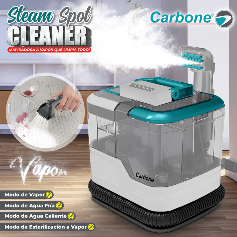 Aspiradora De Agua A Vapor Para Limpieza Profunda De Muebles, Alfombras Y Tapicería. Portátil, 1650 W, 120 V, 60 Hz, 2 L, Aspiración 13 Kpa. Spot Cleaner Quitamanchas.