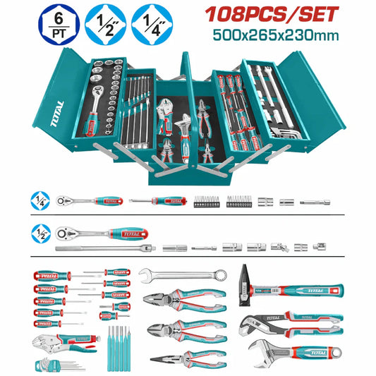 108 Piezas De Herramientas En Caja. Se Vende En Juego.