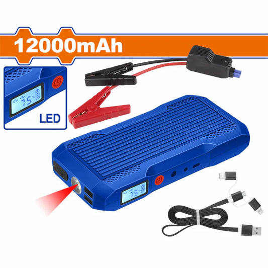 Arrancador Jumper De Iones De Litio 14V Capacidad De 12000Mah. Ideal Para Motores De 4L