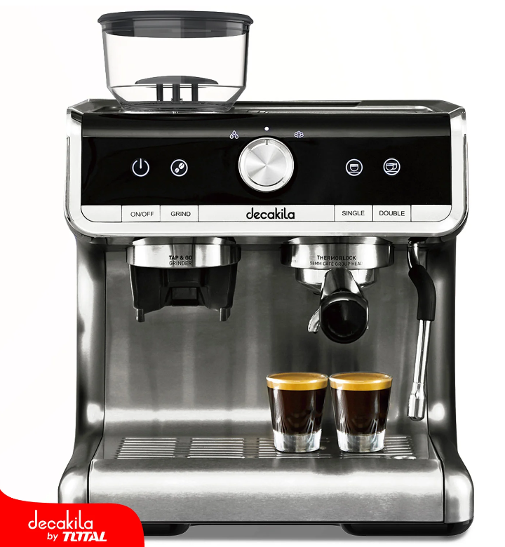 Maquina De Café Espresso 1350W. 15Bar. (Con Moledor De Granos Integrado)