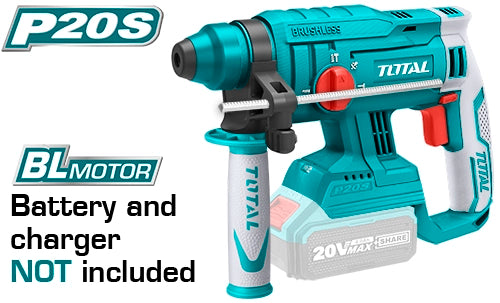 Taladro Rotomartillo Inalámbrico SDS 20V sin escobilla.