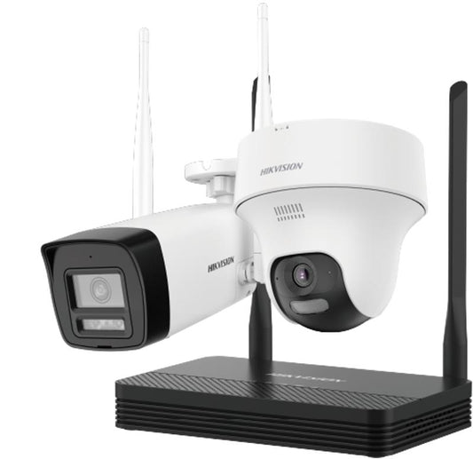 4MP H.265 One bullet + One turret WiFi NVS Kit