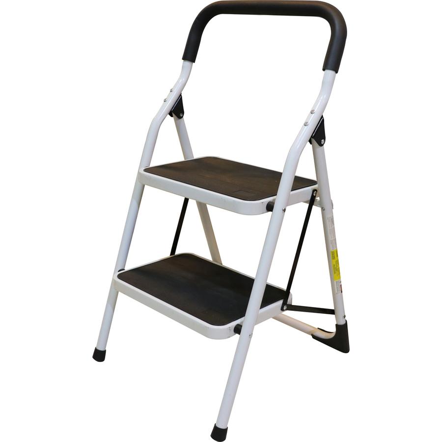 Escalera tubular plegable taburete de acero 2 Escalones Surtek