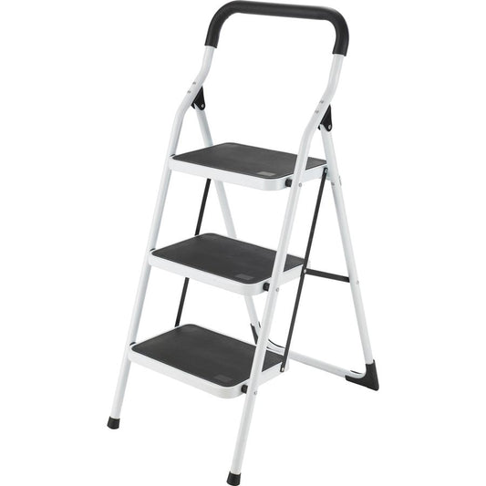 Escalera tubular plegable taburete de acero con 3 escalones Surtek