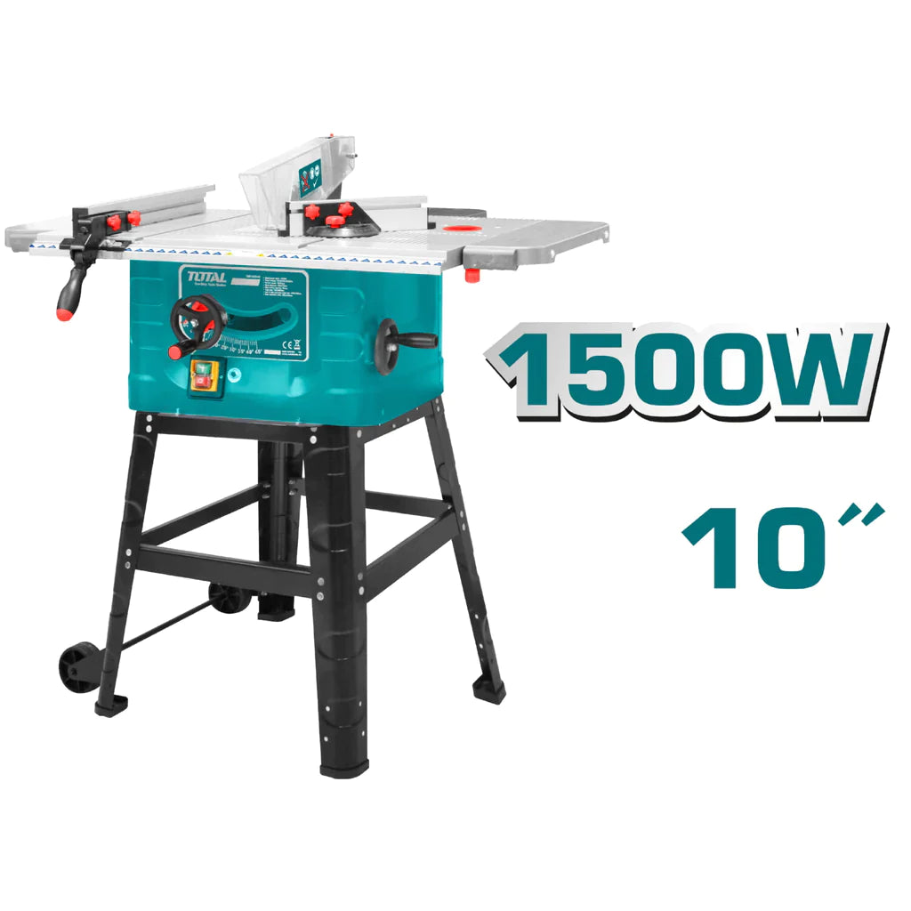 Sierra De Mesa 1500W 4500Rpm. Disc. De 10" 254Mm. Mesa 725 X 490Mm. 
110-120V~60Hz.