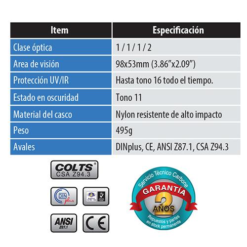 ST100 DIN11 Diseño exclusivo máscara soldadura de arco-pasivo