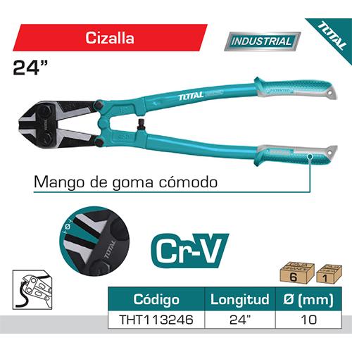 Cizalla manual de 24" con cuchilla de Cr-V