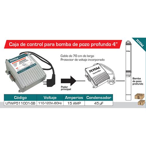 Caja de control para bomba sumergible de 4"