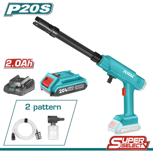 Hidrolavadora Inalámbrica 20V Portátil.24.5 Bar. Caudal 2.5L/Min (Incluye 
Batería Y Cargador 20V)