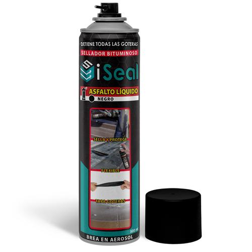 Iseal negro sellador bituminoso en spray 500Ml