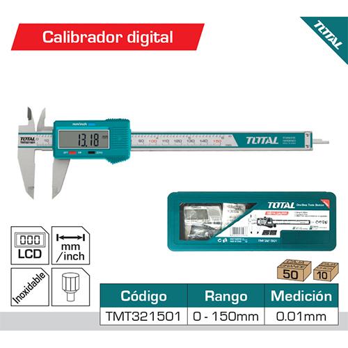 Vernier calibrador digital rango 0-150 Mm